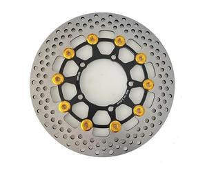 Motorcycle Brake Rotors 1 PCS Universal Floating Disk Motorcycle Brake Disc Pads 260mm Rear General Purpose Adjustable Replacement Kit