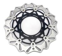 Motorcycle Braking System 320mm Front Brake Disc Rotor Bracket For Suzuki RM125 96-09 RM250 96-12 DRZ 400 S 00-09 DR-Z 400 E 00-08 01 02 SV125 SM 05 06(Black Disc)