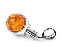 Motorcycle Bullseye Bar End Indicator Chrome Finish 22mm Bar Fitment Single Unit - Requires 18mm ID Handlebars