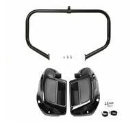 Motorcycle Bumper For Road For Glide For Touring For Electra For For Street 14-2023 Motorcycle Lower Vented Fairings Engine Guard Crash Bar Crash Bars Engine Guard(Style A Black)