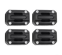 Motorcycle Bumper Nylon Crash Pad for Protection Against Scratches and Impacts Black 20x10x8mm Set of 4