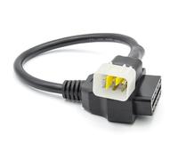 Motorcycle Cable, 6 Pin Motorrad to 16pin Motor Adapter, Obd Diagnostic Scanner Reader, Motor Adapter Obd2 Connector Compatible for Benelli for Bosch Ecu Motorbike