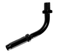 Motorcycle Cable Adjuster - Anodized Silver, Black Finish, Right Angle Pull , M6 X Seven, Five Thread Pitch Quick Length Adjuster | Repair Tool for Scooter C