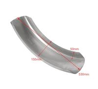 Motorcycle Cafe Racer Rear Wheel Fender Protector Mudguard 6.1 Inch Short Or Long Mudflap Unpainted Steel Compatible With(Long)