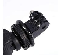Motorcycle Camera Handlebar Mount Clamp Bracket, Great for Time Lapse or Static Take/Attempt with the Ability to Mount Anywhere Within the Size Range, Rubber Inserts Prevent Slippage and