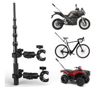 Motorcycle Camera Mount for Insta360 X5 X4 - Bike Handlebar Clamp with 59" Extendable Selfie Stick - Universal Fit for Insta360 X3/X2/ONE RS & GoPro Accessories