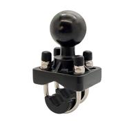 Motorcycle Camera Mount, Heavy Duty Handlebar Mount, 4.45x2.48in Double U Bolt Clamp, Adjustable Angle with Quick Release for Daily Commute, Long Distance Travel