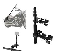 Motorcycle Camera Mount Kit compatible for DJI Osmo Nano 360, Bicycle Double Clamps Handlebar Holder t with 43" Invisible Selfie Stick compatible for Insta360 X5-X for UTVs, and Vlogging Riding Record