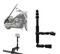 Motorcycle Camera Mount Kit compatible for DJI Osmo Nano 360, Bicycle Double Clamps Handlebar Holder with 43" Invisible Selfie Stick compatible for Insta360 X5-X for UTVs and Vlogging Riding Records