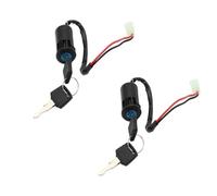 Motorcycle Cap Ignition Switch Universal Motorcycle Ignition Switch Waterproof Electric Door Lock Electric Start Atv Key(2X)