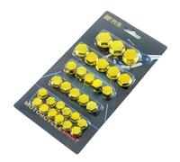 Motorcycle Cap with Thread | Decorative 5 Colors Engine Nut Bolt Cover | Motorcycle Decorative Style Parts/Set Motorcycle Decorative Screw Cover