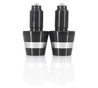 Motorcycle Caps Ends Handlebar Plug For T&riumph For Day&tona 600/650/675 ABS/SE For Triple Street For Scrambler/Twin/Cup Motorcycle Handlebar Ends Bar Weights Accessories(1 Pairs Silver-b)