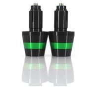 Motorcycle Caps Ends Handlebar Plug For T&riumph For Day&tona 600/650/675 ABS/SE For Triple Street For Scrambler/Twin/Cup Motorcycle Handlebar Ends Bar Weights Accessories(1 Pairs Green-b)