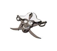 Motorcycle Car Sticker Metal Decal Emblems with Pirate Theme Suitable for Vehicle Customization Weatherproof Metal Car Decals