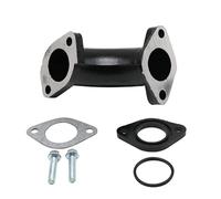 Motorcycle Carb Carburator Intake Pipe Manifold For VM22 PZ19 PZ26 YX125 Pit Dirt Bike ATV Quad carburetor accessories( Nero)