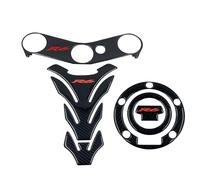 Motorcycle Carbon Fiber Decal Sticker Pad Triple Tree Top Clamp Upper Front Protector For Yamaha YZFR6 YZF R6 600 tank sticker(Color9)