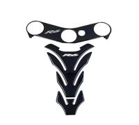Motorcycle Carbon Fiber Decal Sticker Pad Triple Tree Top Clamp Upper Front Protector For Yamaha YZFR6 YZF R6 600 tank sticker(Color8)