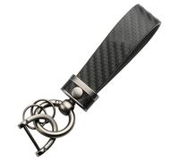 Motorcycle Carbon Fiber Leather Rope Key chain for CB1000 BIG ONE SC30 1993 1994 1995 1996 Key Ring Horseshoe Buckle Accessories