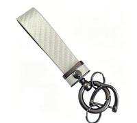 Motorcycle Carbon Fiber Leather Rope Key chain for CB1000 BIG ONE SC30 1993 1994 1995 1996 Key Ring Horseshoe Buckle Accessories