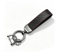 Motorcycle Carbon Fiber Leather Rope Key chain for CB250 CB400 SF/SB 99-18 CBR500 CBR400 VFR400 RVF400 CBR600 CBR900 Key Ring Horseshoe Buckle Accessories