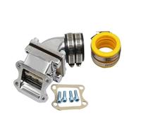 Motorcycle Carbureto 2T Manifold Intake Pipe For DIO 50 For CX50 For ZX50 AF17/18/27/28 Carburetor Interface(Yellow)