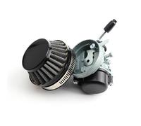 Motorcycle Carburetor 19mm Carb Carburetor 58mm Air Filter For 50 60 80cc Motorized Bicycle 47cc 49cc 2-Stroke Engine Mini Moto Pocket Bike ATV Quad Carburettor(Black set)