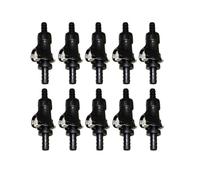 Motorcycle Carburetor 5/16" Gasoline Fuel Line Quick Release Disconnect Coupling for Motorcycle ATV Single Shut Off Aluminum Alloy Carb(10pcs)
