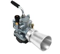 Motorcycle Carburetor Air Cup For PHBG-UB/MB-VHB/VHBZ/VHBT 20-27 Silver Straight Offset M32*1.25mm Carb Air Horn Cup For Dellorto