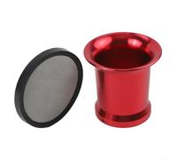 Motorcycle Carburetor Air Filter Nozzle with Mesh Screen, Compatible with 24/26/28/30mm Sizes for ATV, Made from Aluminum Alloy Material (red)