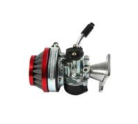 Motorcycle carburetor diaphragm ATV 49cc Performance 19mm Carb Carburetor Air Filter Assembly for 2-stroke 47cc 49 Cc for Mini Pocket Bike(Red)