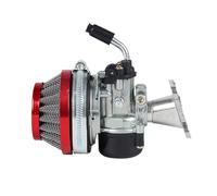 Motorcycle carburetor For Mini Moto Dirt Bike ATV Quad Motocross Motorcycle 37cc 49cc 50cc 80cc 2 Stroke Carb Carburetor With Air Filter Kit Universal moto carburetors(Red)