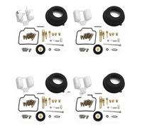 Motorcycle Carburetor For NX650 For XR650 For DOMINATOR For XR650L Carburetor Repair Kit Float Needle Valve Gasket Air Screw Plunger Vacuum Diaphragm Carburetor Assy(4sets kit)