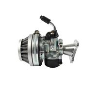 Motorcycle Carburetor Gasket ATV 49cc Performance 19mm Carb Carburetor Air Filter Assembly for 2-stroke 47cc 49 Cc for Mini Pocket Bike(Silver)