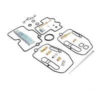 Motorcycle Carburetor Gasket Kit for Honda CRF250R CRF450X - Complete Rebuild Set with Fuel Line Hose for Off-Road Racing 2004-2017