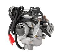 Motorcycle Carburetor GY6 Carburetor Set For 4 Stroke 125 150cc 152QMJ Engine Moped Scooter ATV 24mm PD24J Carb Intake Manifold Air Filter Spark Plug Carburettor(Carb Only)