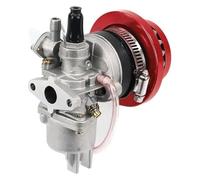 motorcycle carburetor repair kit For 47cc 49cc For Mini Quad ATV Dirt Pocket Bike 2 Stroke Motorcycle Engine Carb Carburetor With Air Filter(Red)