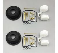 Motorcycle Carburetor Repair Kit For Kawasaki For KLE500 For KLE 500 1991-2005 Carb Rebuild Plunger Vacuum Diaphragm And Float Parts Carburetters Parts(Set 2)