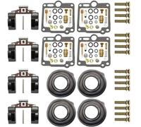 Motorcycle Carburetor Repair Kit Fuel System Float Plunger Diaphragm For FJ1200 1986-1992 Motorcycle(Type C)
