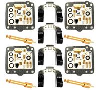 Motorcycle Carburetor Universal Motorcycle Carburetor Repair Kit Fuel System Float Plunger Diaphragm For Suzuki GS750T 1982-1983(Type A)