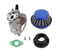 Motorcycle Carburettor Carburetor Carb Carby Steel 44mm Air Filter Stack For 47cc 49cc Mini Moto Dirt Pocket Bike ATV Quad Go Kart Minimoto(Blue)