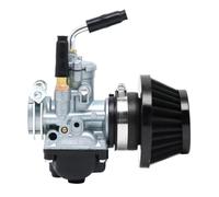 Motorcycle Carburettor For Dellorto 17.5mm 19.5mm 21mm AD 50cc-80cc Scooter Moped PHBG Carburetor Set Carb With Air Filter Carburetor Carb(21mm)