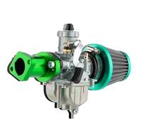 Motorcycle Carburettor Mini Bike KT196 Go Kart GX160 GX200 6.5hp Clone Engine Air Filter For Predator 212cc 196cc For Coleman CT200U BT200X VM22 Carburetor(Green)