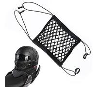 Motorcycle Cargo Nets, 10x11inch Double Layer Helmet Net for Motorcycle High Elastic Motorcycle Bungee Cargo Net for Luggage Helmet Storage