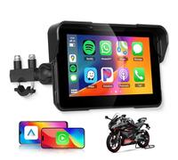 Motorcycle Carplay Screen, Wireless CarPlay & Android Auto for Motorbike Hodozzy 5 inch In-Cell IPS Touch Screen Portable Car Stereo for Motorbike Waterproofs, Dual Bluetooth, GPS Navigation, Siri