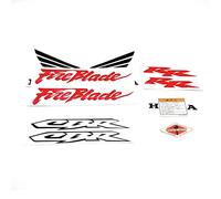 Motorcycle CBR Fireblade Stickers Decals Fire Blade Tank Wheel Badge Emblem For CBR 250RR 600RR 1000RR CBR600RR CBR1000RR (Color : Decals)