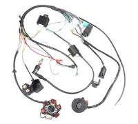 Motorcycle CDI BOX Igniter FOR 50CC-125CC Mini 4 Stroke ATV Complete Wiring Harness CDI STATOR 6 Coil Pole Ignition Quad Dirt Pit Bike CDI Box