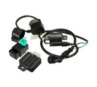 Motorcycle CDI Box Ignition 1set CDI Box Ignition Coil Regulator Rectifier Starter Relay Replacement Part Suitable For 50cc-125cc Scooters Mopeds ATVs