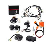 Motorcycle CDI Ignition Units Wire Wiring Harness Ignition Coil Left Handlebar Switch Igniter CDI Relay Rectifier Complete Kit For Warrior YFM 350 X