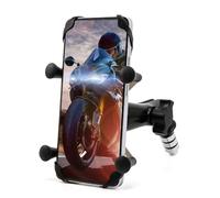 Motorcycle cell phone holder GPS holder for 4'' - 7'' smartphone Fits all motorcycles with holes 12mm-24mm For R1 R6 F5 CBR650F VFR1200 Vfr800 GSX-R750 (A)