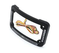 Motorcycle Centre Mount License Plate Bracket Motorcycle License Plate Frame w/Brake OR Turns - Black Finish for Harley/for Honda/for Kawasaki/for Suzuki/for Yamaha